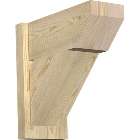Ekena Millwork Traditional Slat Rough Sawn Outlooker, Douglas Fir, 8"W x 18"D x 18"H OUT08X18X18TRA06RDF